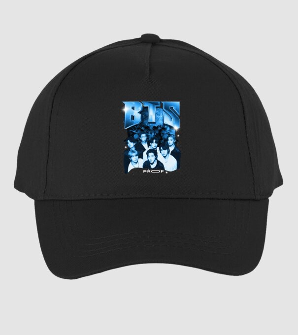 BTS model negru pe tricou