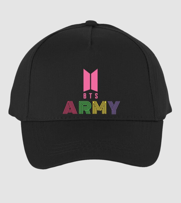 BTS ARMY model negru pe tricou
