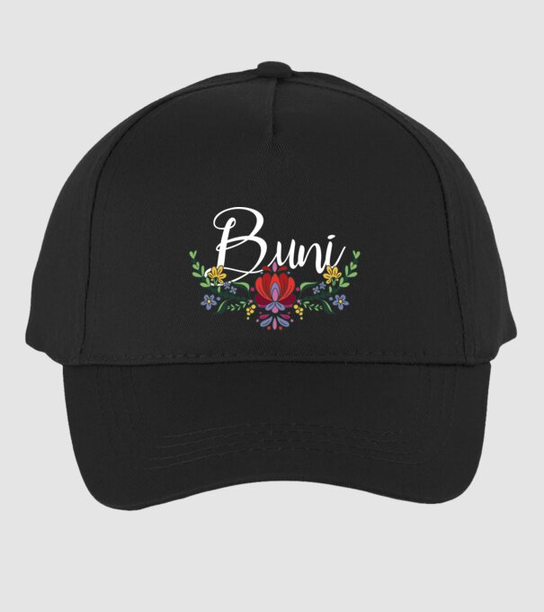 Buni model negru pe tricou
