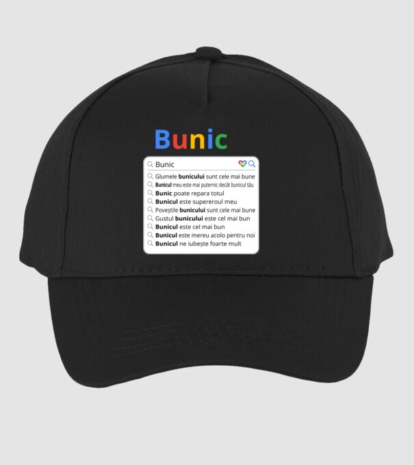căutare Google Bunic model negru pe tricou