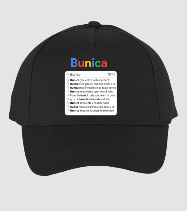 căutare Google Bunica model negru pe tricou