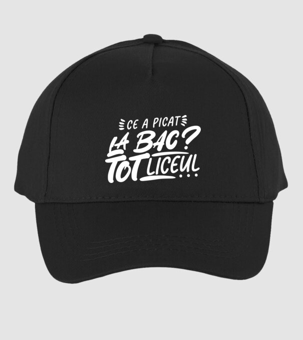 Ce a picat la bac model negru pe tricou