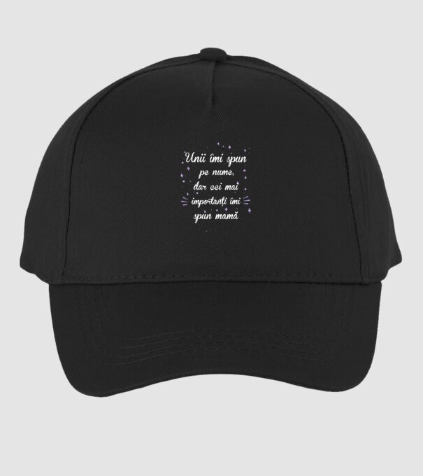 Unii îmi spun pe nume, dar cei mai importanți îmi spun mamă model negru pe tricou