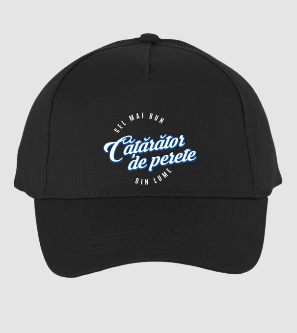 Cel mai bun cățărător de perete din lume model negru pe tricou