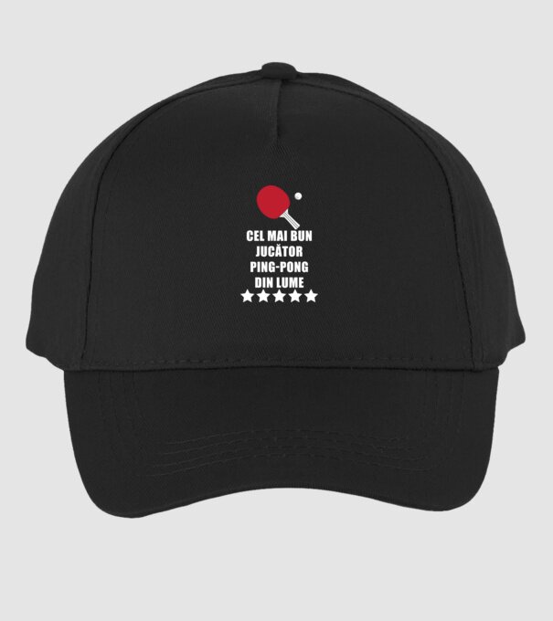 cel mai bun jucător ping-pong din lume model negru pe tricou