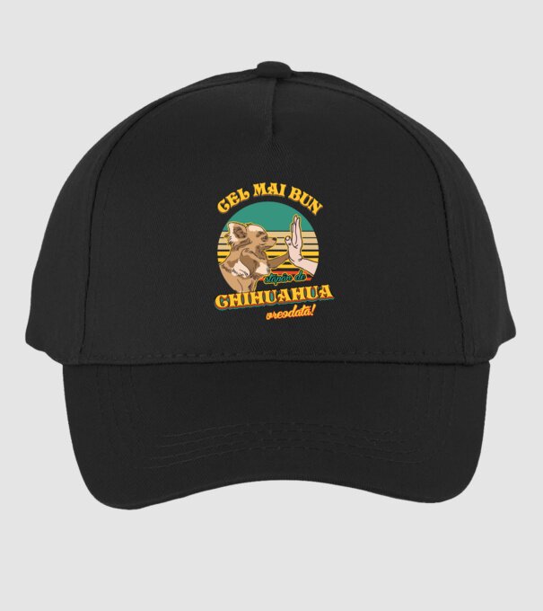 Cel mai bun stăpân de Chihuahua vreodată! model negru pe tricou