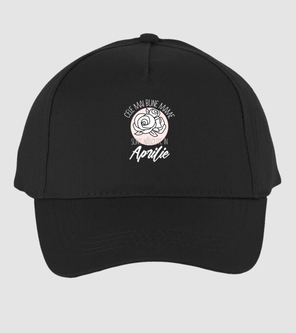 Cele mai bune mame sunt născute în Aprilie model negru pe tricou