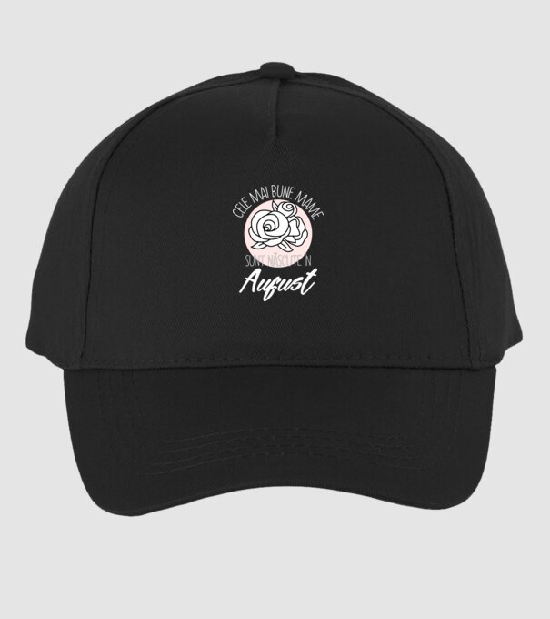 Cele mai bune mame sunt născute în August model negru pe tricou