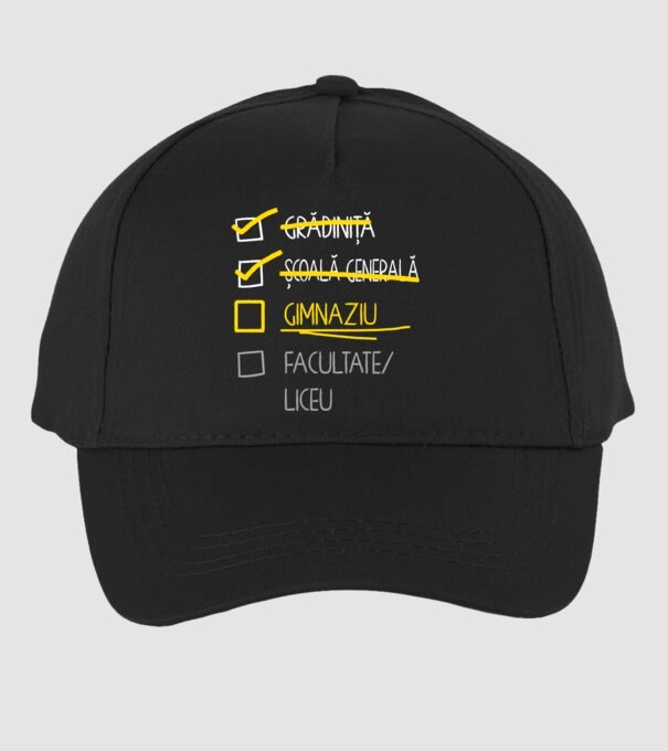 Cheklist educație - Școala primară negru model negru pe tricou