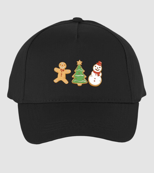 christmas cookies model negru pe tricou