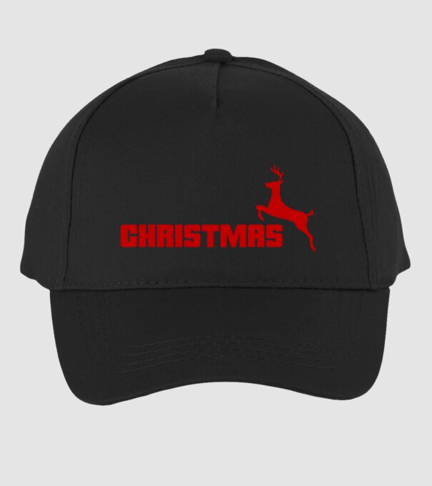 Christmas logo model negru pe tricou