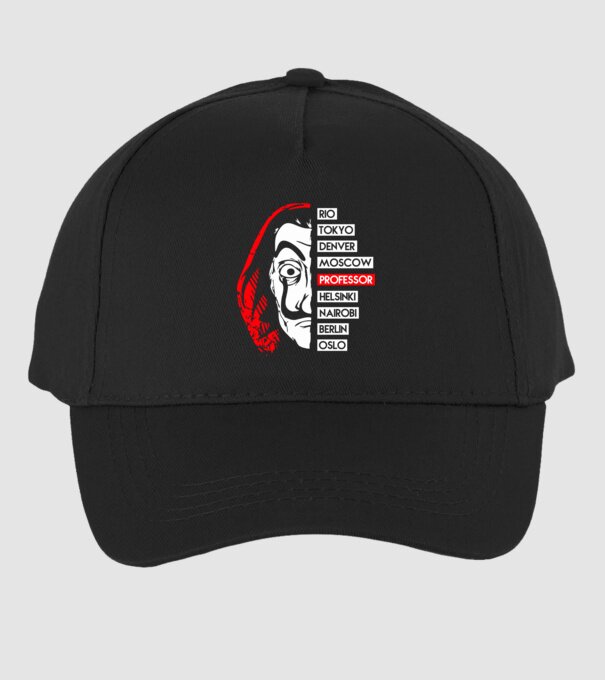 classic logo la casa de papel model negru pe tricou