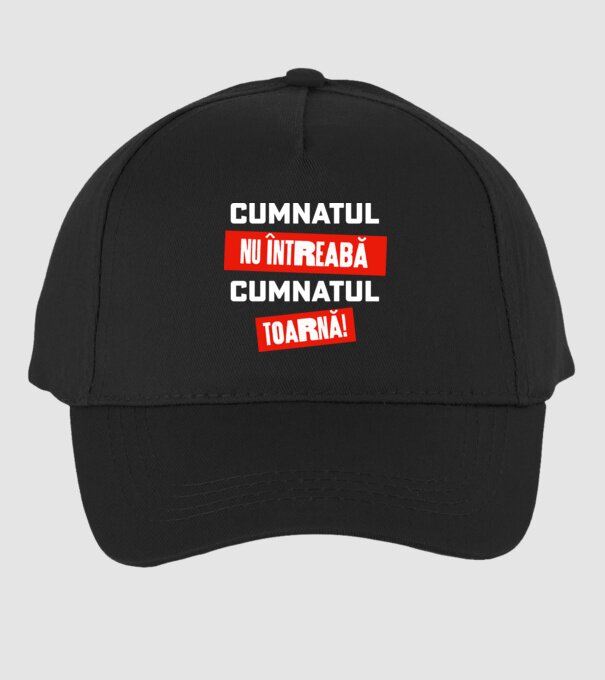 Cumnatul nu întreabă, cumnatul toarnă! model negru pe tricou