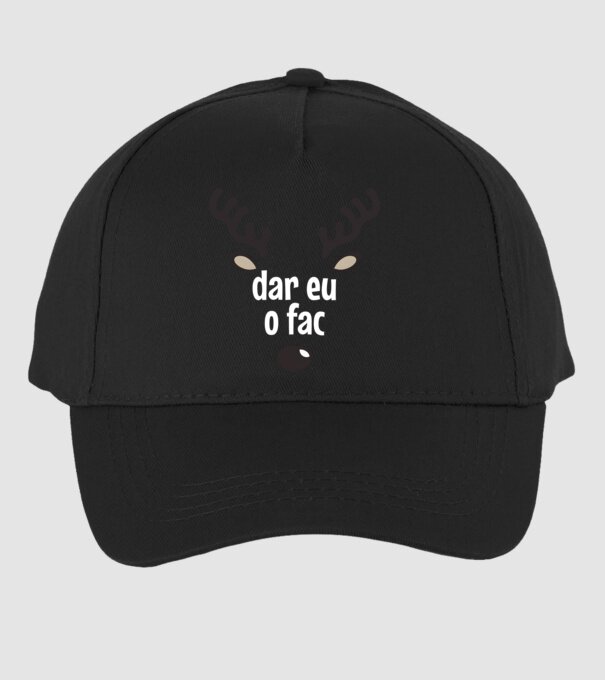 Dar eu o fac crăciun chiar căprioară Negru model negru pe tricou