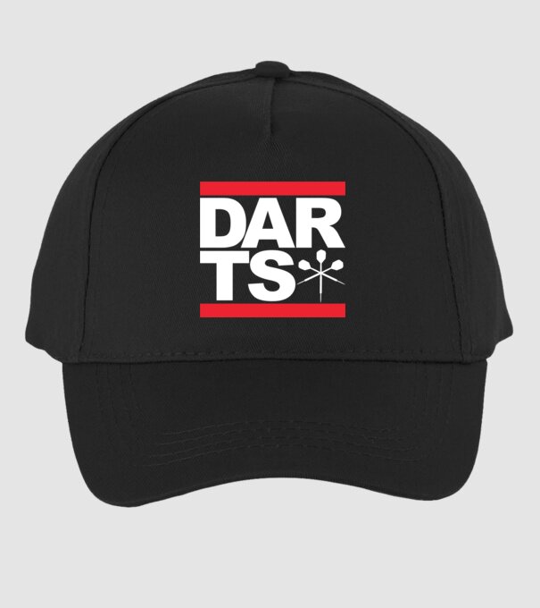 Darts DMC model negru pe tricou