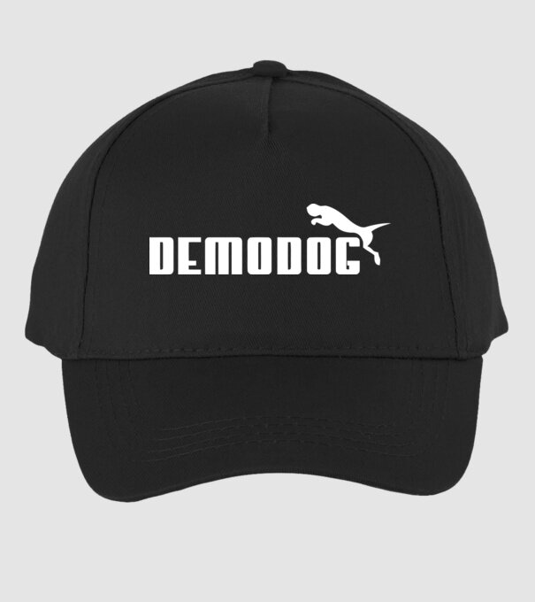 demodog logo model negru pe tricou