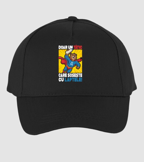 Doar un Tătic Care sosește cu laptele model negru pe tricou