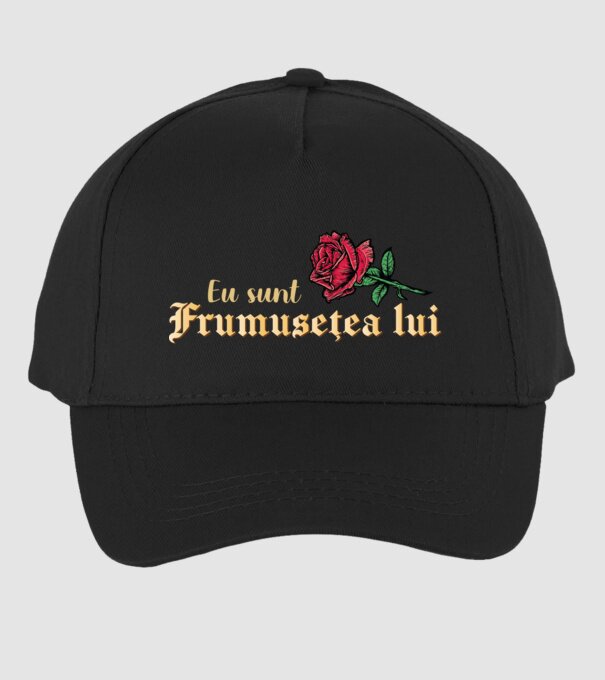 eu sunt frumusețea lui model negru pe tricou