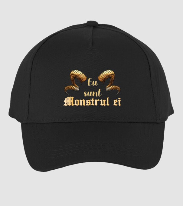 eu sunt monstrul ei model negru pe tricou