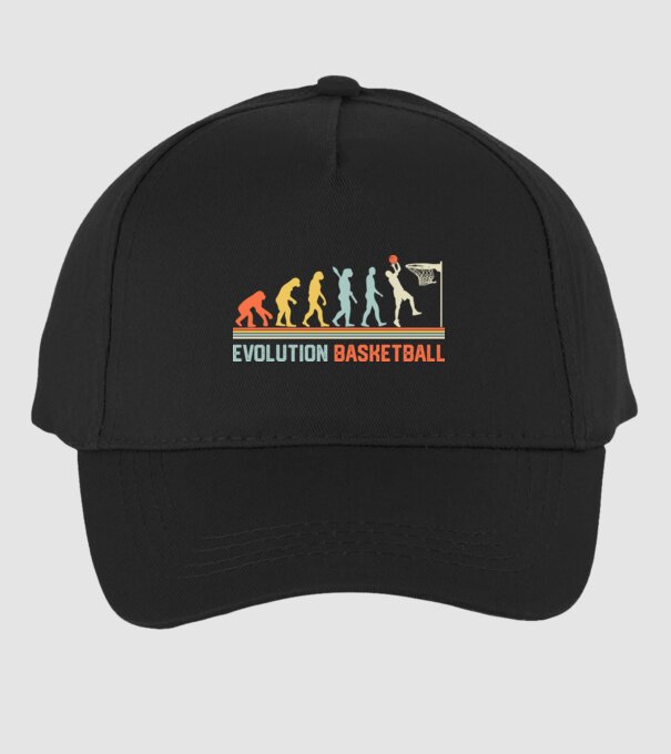 Evolution basketball model negru pe tricou