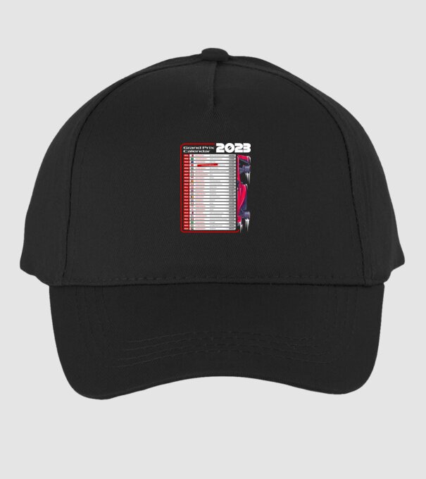 F1 Calendar TBA model negru pe tricou