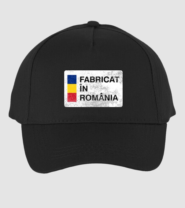 Fabricat în România model negru pe tricou