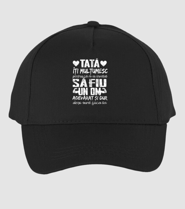 fiică crescută ca fiu Negru model negru pe tricou