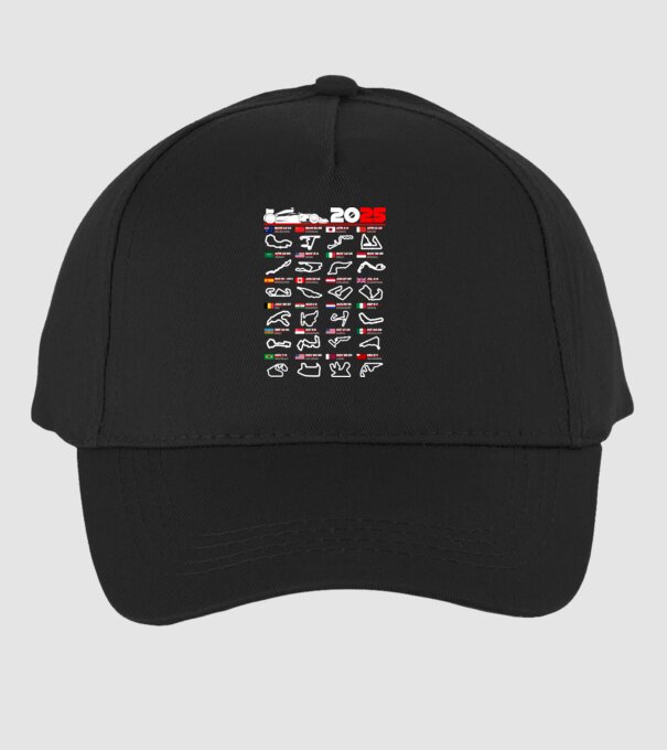 F1 calendar 2025 negru model negru pe tricou