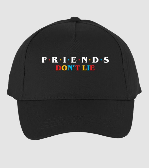 friends dont lie ok model negru pe tricou