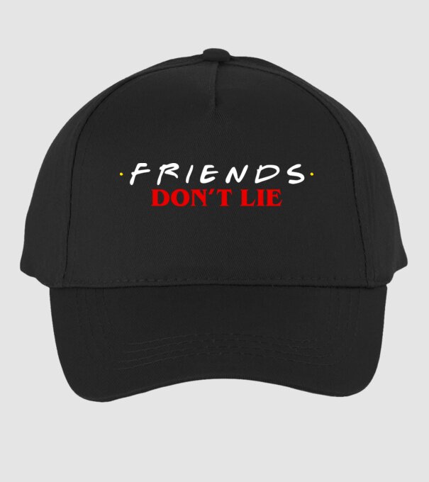 friends dont lie stranger things parody model negru pe tricou