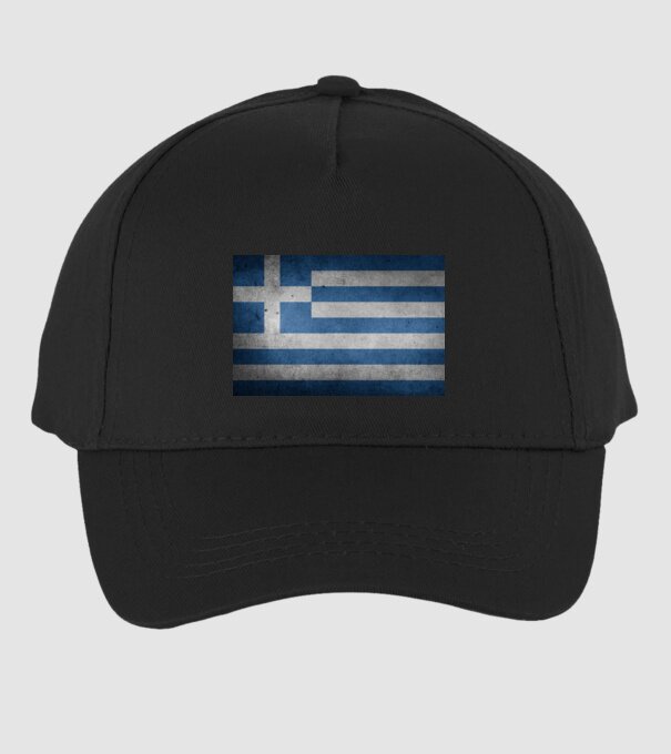 GREECE model negru pe tricou
