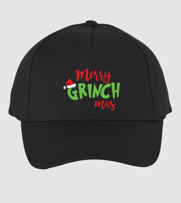 Grinchmas model negru pe tricou