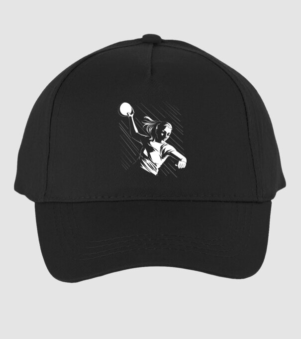 Handballer model negru pe tricou