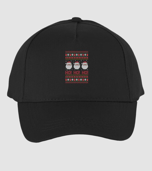Ho-Ho-Ho model negru pe tricou