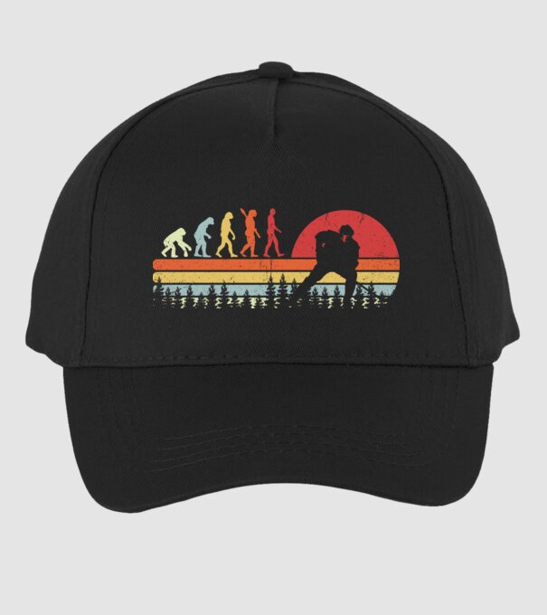 Hockey evolution model negru pe tricou