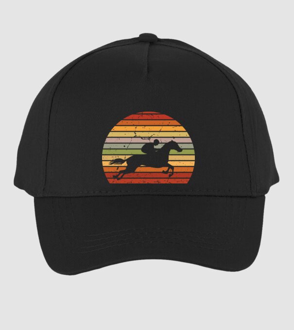horse race model negru pe tricou