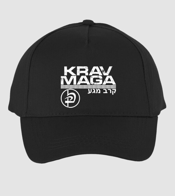 Krav Maga model negru pe tricou