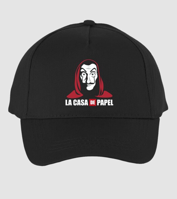 la cas de papel logo model negru pe tricou