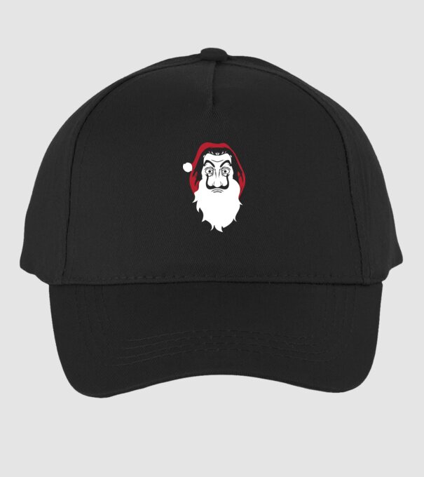 la casa de papel santa model negru pe tricou
