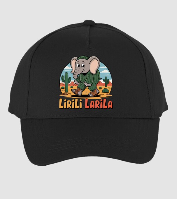 Lirili Larila model negru pe tricou