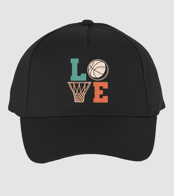 LOVE basketball model negru pe tricou