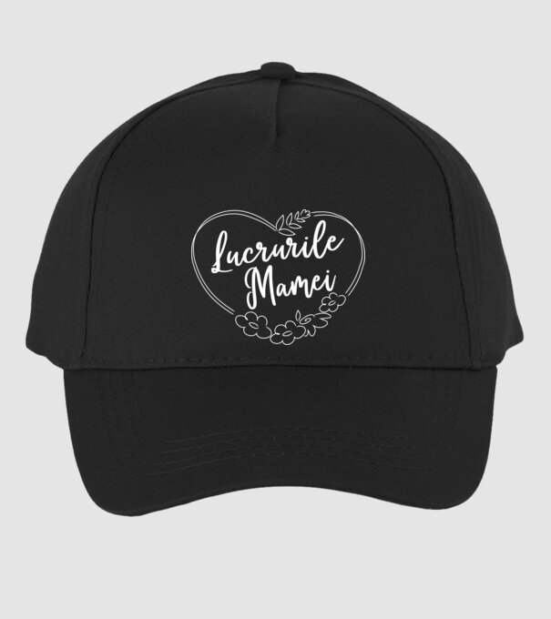 lucrurile mamei model negru pe tricou