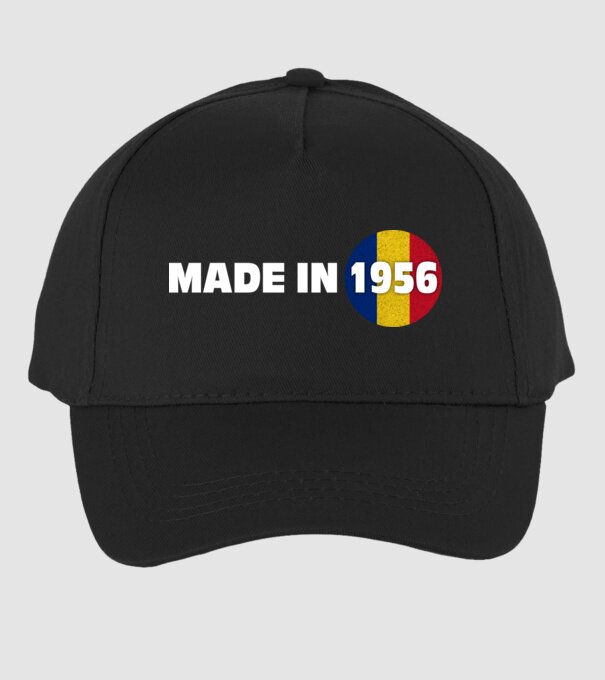 made in 1956 retro vintage model negru pe tricou
