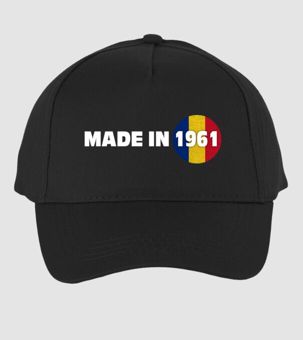 made in 1961 retro vintage model negru pe tricou