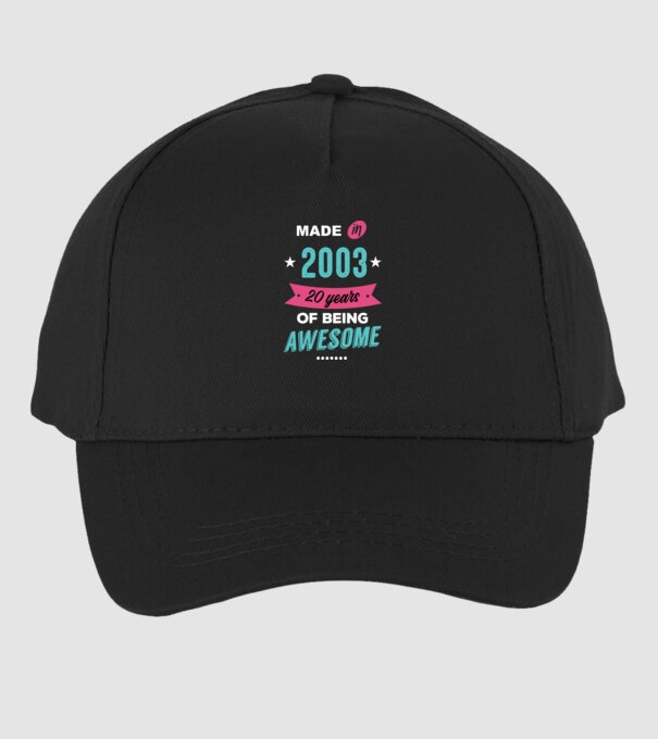 MADE IN 2003 model negru pe tricou