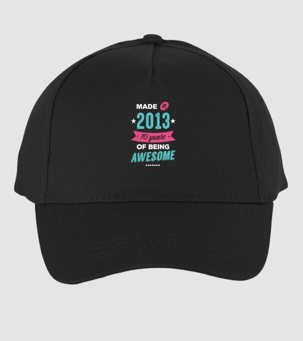 Made in 2013 model negru pe tricou
