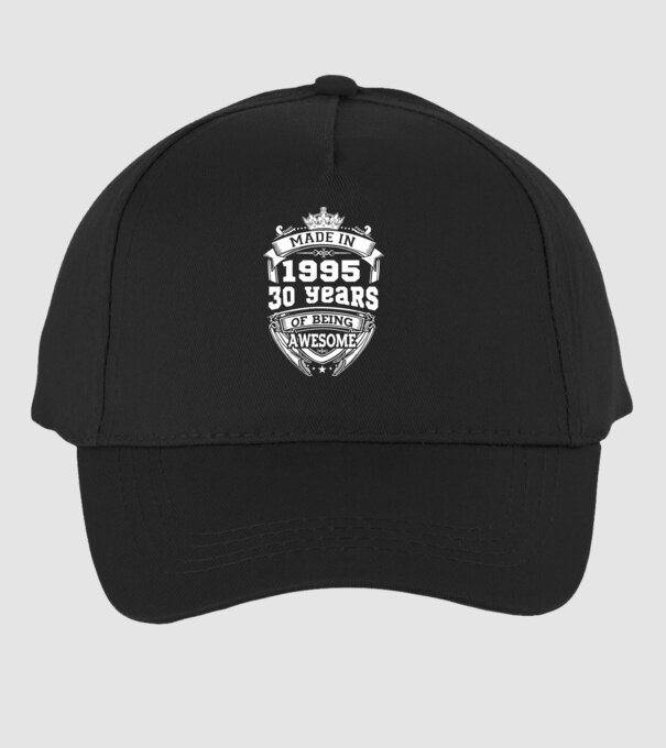 Made in awesome 1995 model negru pe tricou