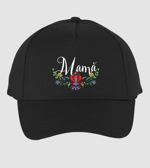 Mamă model negru pe tricou