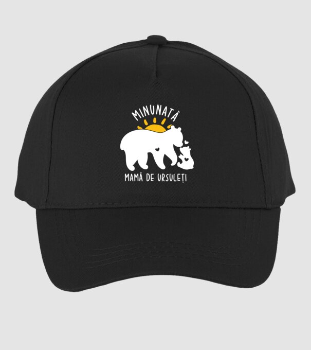 Minunată mamă de ursuleți model negru pe tricou