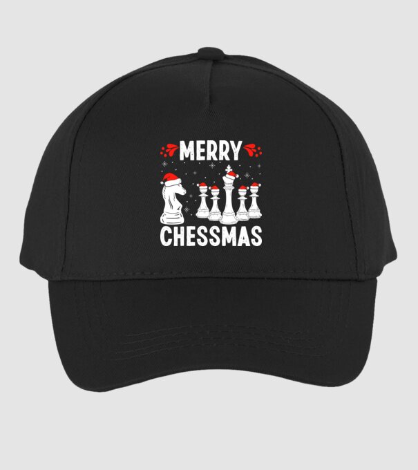 merry chessmass model negru pe tricou